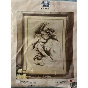 Hard to Find DMC Counted Cross Stitch Mother's Love Baby Child Kit Sealed